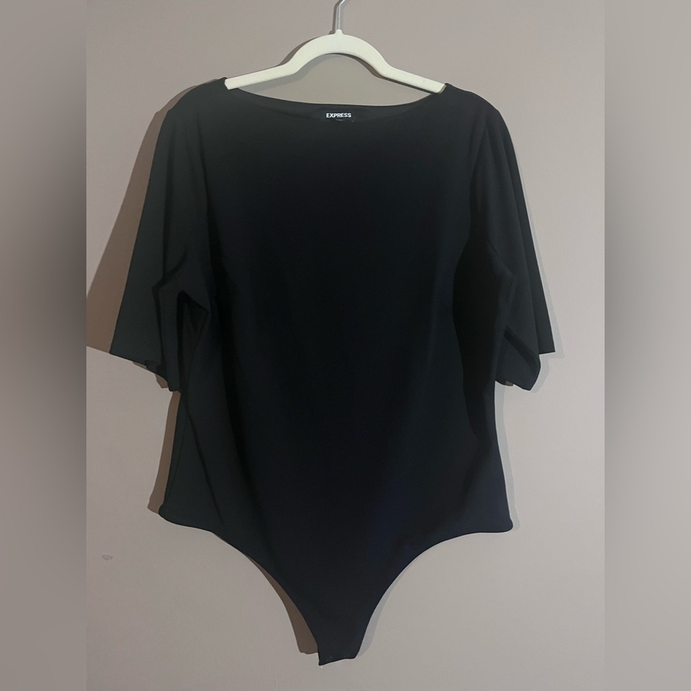 Express Women's Elegant Black Bodysuit
